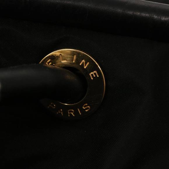 CELINE Shoulder Bag Nylon Black Auth 76411 - Picture 10 of 16